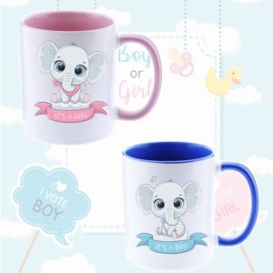 Taza elefante baby shower 325ml